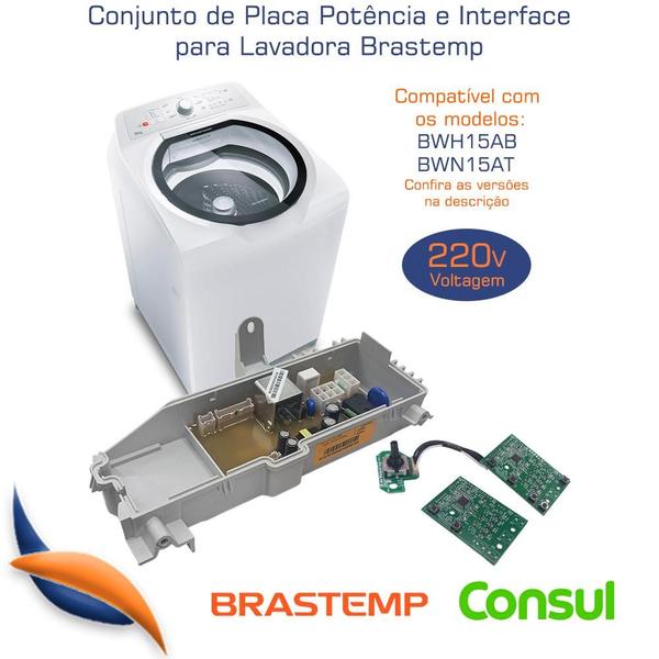 Imagem de Placas Potência E Interface Lavadora Brastemp W11340257