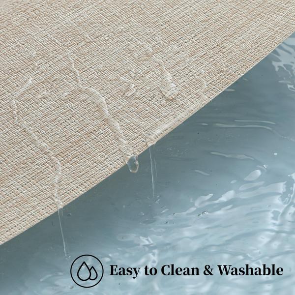 Imagem de Placemats Leetaltree Beige, conjunto de 4 antiderrapantes resistentes ao calor