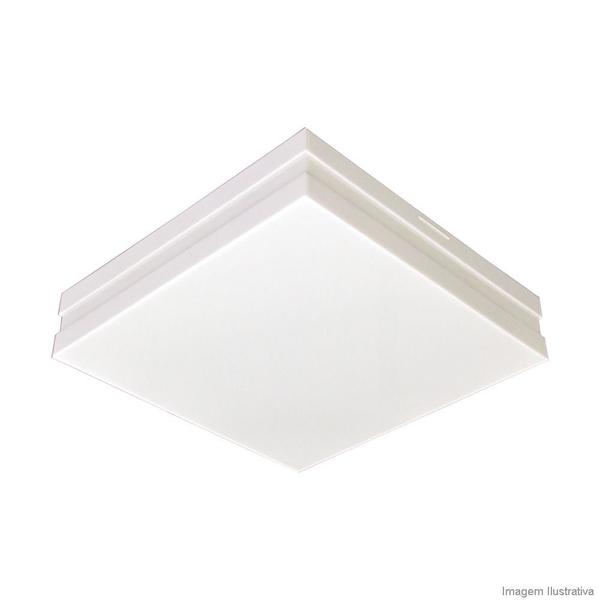 Imagem de Plafon Bilbao Branco 4 Lâmpadas 20W 36x36cm Tualux