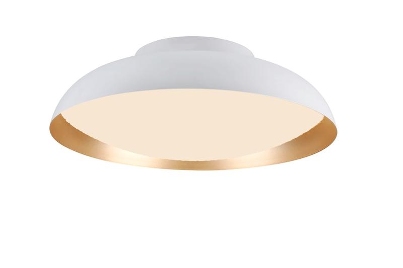 Imagem de Plafon bowl branco / dourado 1xled 36w