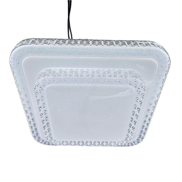 Imagem de Plafon de Cristal Acrílico Transparente 35cm Led 24W 3 em 1 Bivolt