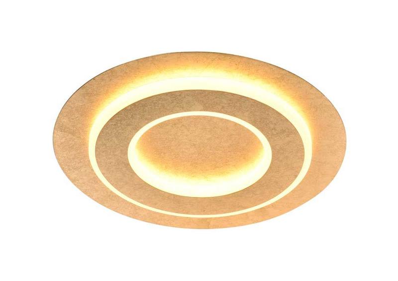 Imagem de Plafon de Embutir Redondo Dourado 35cm LED 24W 3000k Bivolt