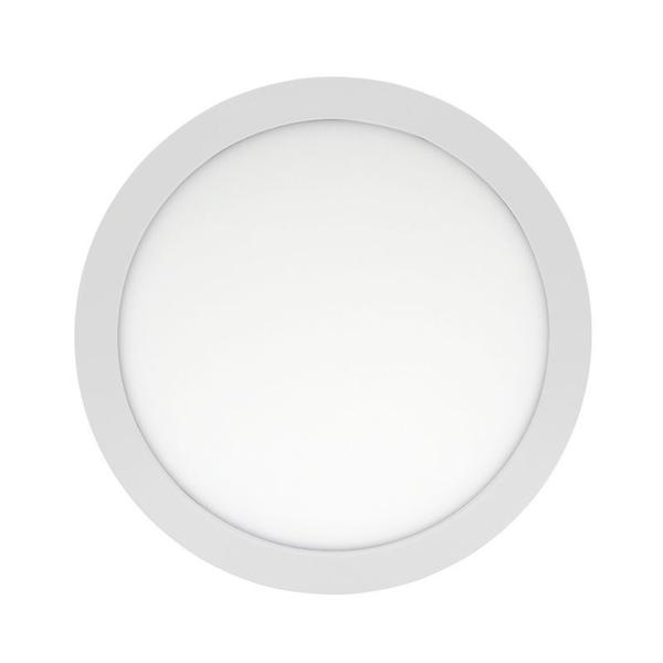 Imagem de Plafon de led redondo embutir 24w 3000k branco quente bivolt  galaxy