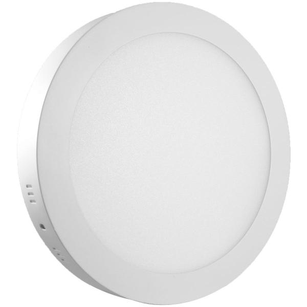 Imagem de Plafon de led redondo sobrepor 18w 3000k branco quente bivolt  galaxy