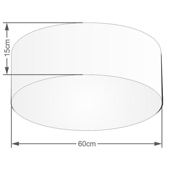 Imagem de Plafon de Sobrepor Cilíndrico SP-3006 Cúpula Cor Cinza