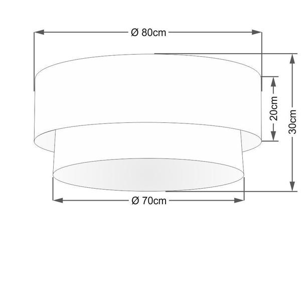 Imagem de Plafon de Sobrepor Cilíndrico SP-3065 Cúpula Cor Branco