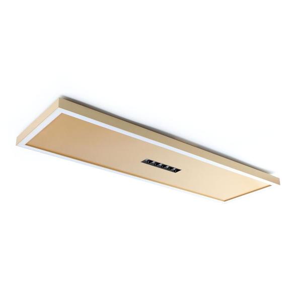 Imagem de Plafon De Sobrepor LED Elegance Retangular Dourado 3000K 45W Spotline