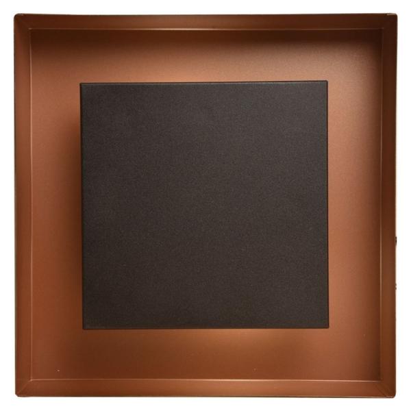 Imagem de Plafon De Sobrepor Luz Indireta E27 50x50 Preto Com Cobre