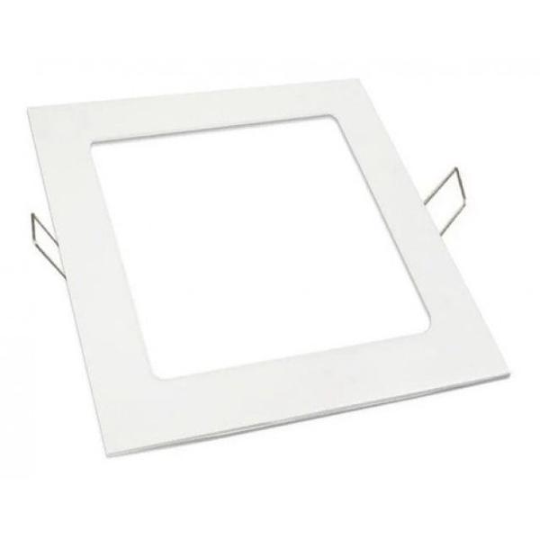 Imagem de Plafon Embutir Luminária Led Branco Frio 18W Quadrado