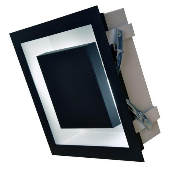 Imagem de Plafon Embutir Preto Com Branco 35x35 Para Mesa