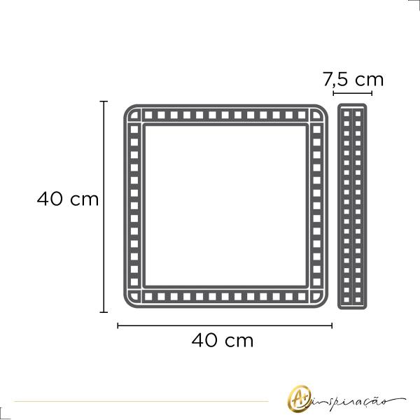 Imagem de Plafon Led Acrilico Efeito Estrelado 40x40cm Orion 24w