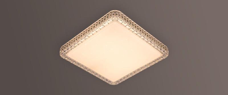 Imagem de Plafon Led Acrílico Orion 12W Branco Quente 28x28cm