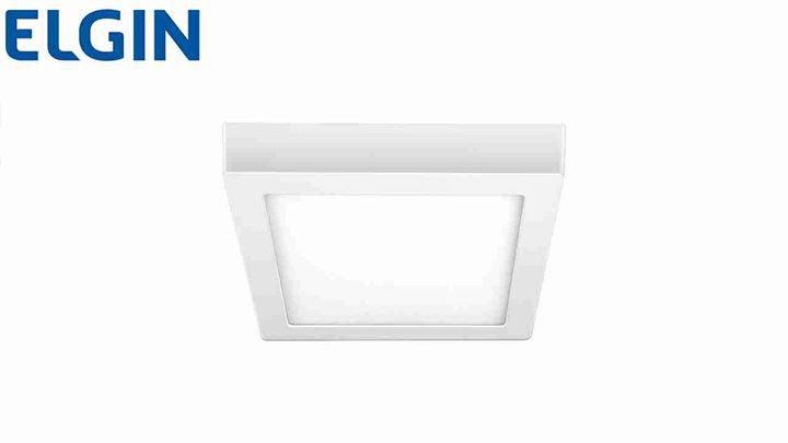 Imagem de Plafon Led Elgin Sobrepor Quadrado 24w Luz Fria Bivolt 6500k 1680 Lúmens