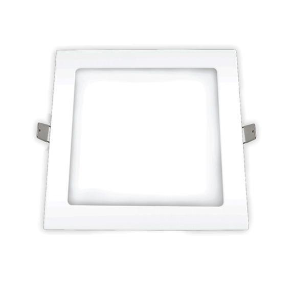 Imagem de Plafon LED Embutir 12W BIV 4000K Quadrado - Ourolux