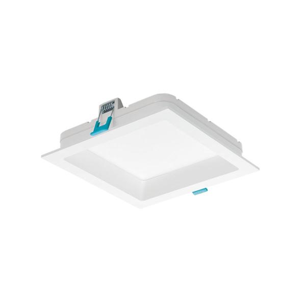 Imagem de Plafon LED Embutir Deep 12W Quadrado Branco 3000K Quente Stella