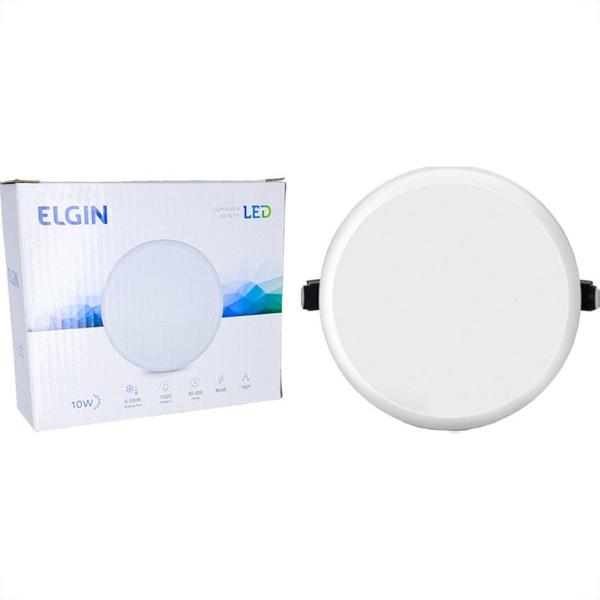 Imagem de Plafon Led Embutir Elgin Infinity Redondo 10W. 6500K.