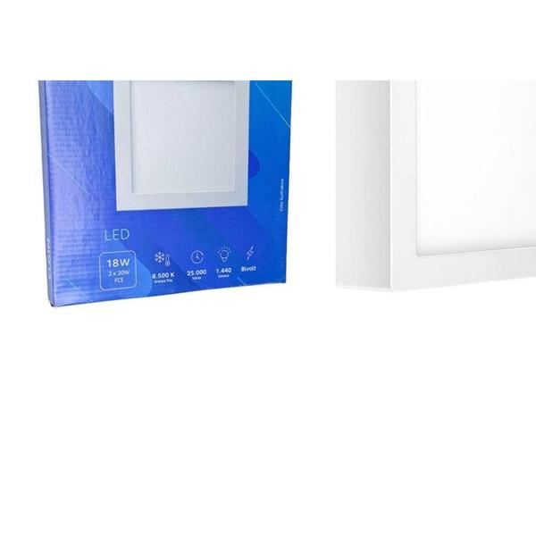 Imagem de Plafon Led Embutir Elgin Quadrado 18W. 6500K. Bivolt Branco