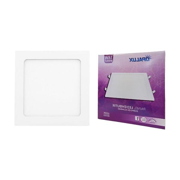 Imagem de Plafon Led Embutir Opalux Quadrado 18W. 6500K. Bivolt Branco