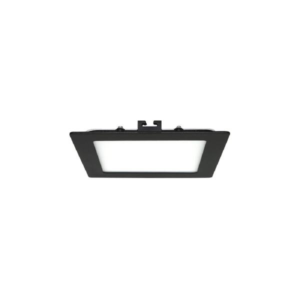 Imagem de Plafon Led Embutir Quadrado Preto 12w 6000k Yamamura