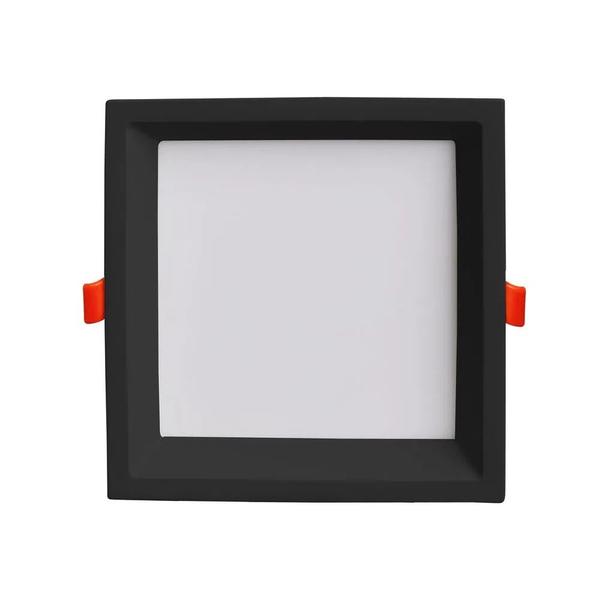 Imagem de Plafon Led Embutir Recuado 12w 4000k Low Frame Preto Bella DLD012NB