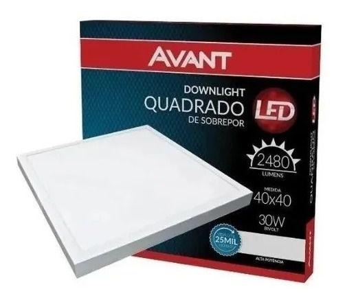 Imagem de Plafon Led Quadrado 30w Sobrepor 40x40 Branco Quente 3000k