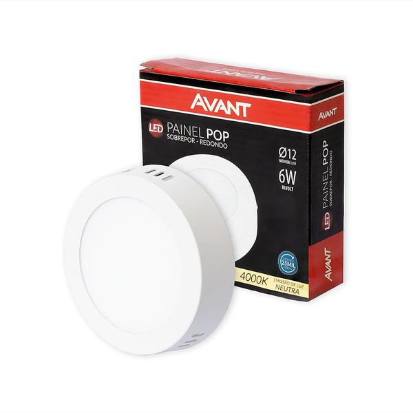 Imagem de Plafon LED Sobrepor 6W Redondo 4000K Neutro Avant