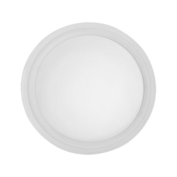 Imagem de Plafon Led Sobrepor Metal Aluminio Branco 36w 3000k Giro