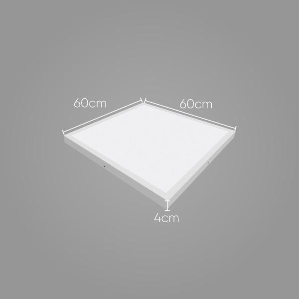 Imagem de Plafon Led Sobrepor Quadrado 48w 60cm Branco Quente SQM6048 ST2682