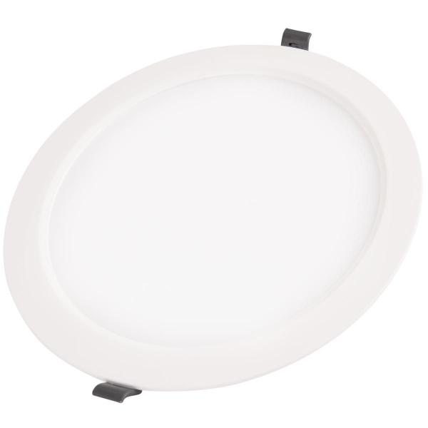 Imagem de Plafon LED Tramontina Redondo de Embutir Slim 24 W Bivolt 3000 K Luz Amarela