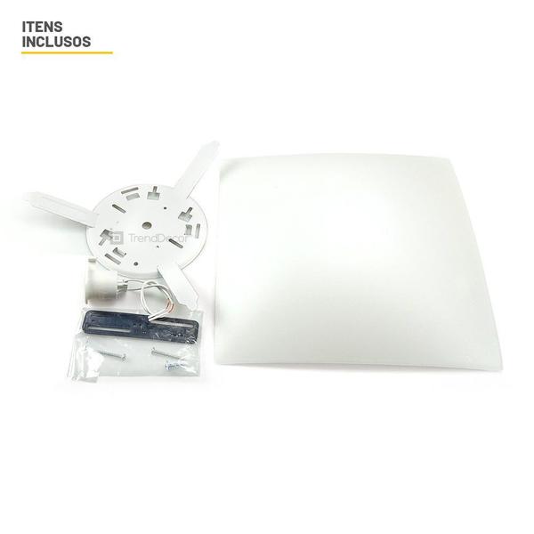 Plafon Luminária de Teto Taschibra Solari Quadrado 1x E27 Imagem de Plafon Luminária de Teto Taschibra Solari Quadrado 1x E27