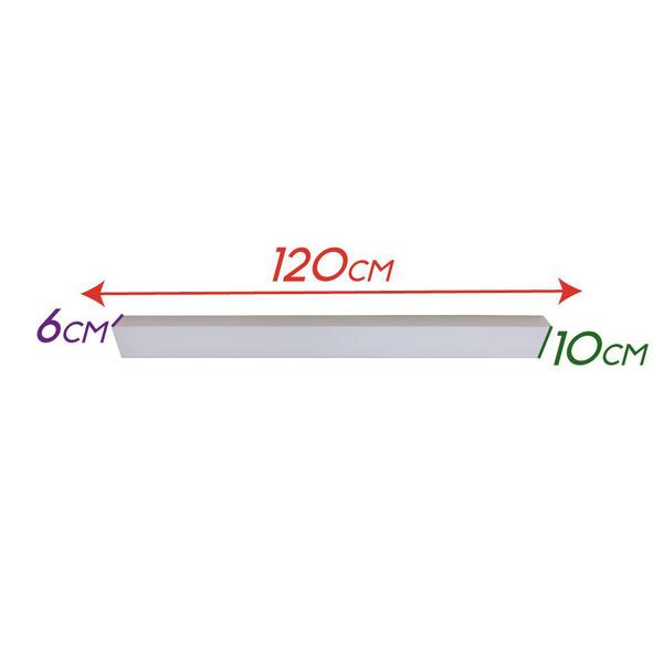 Imagem de Plafon Luminaria Led Sobrepor 10x120cm 48w 4800lm 6500k St1229