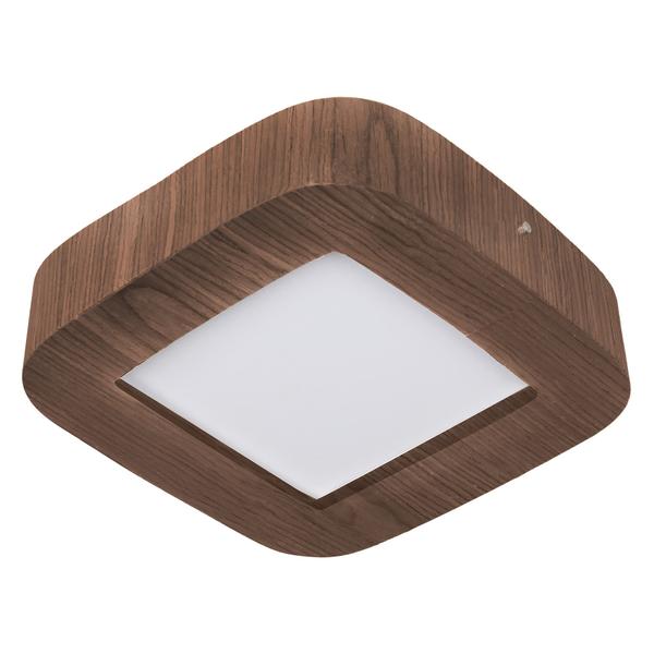 Imagem de Plafon Madeira Led Arredondado 12W Bivolt Imbuia