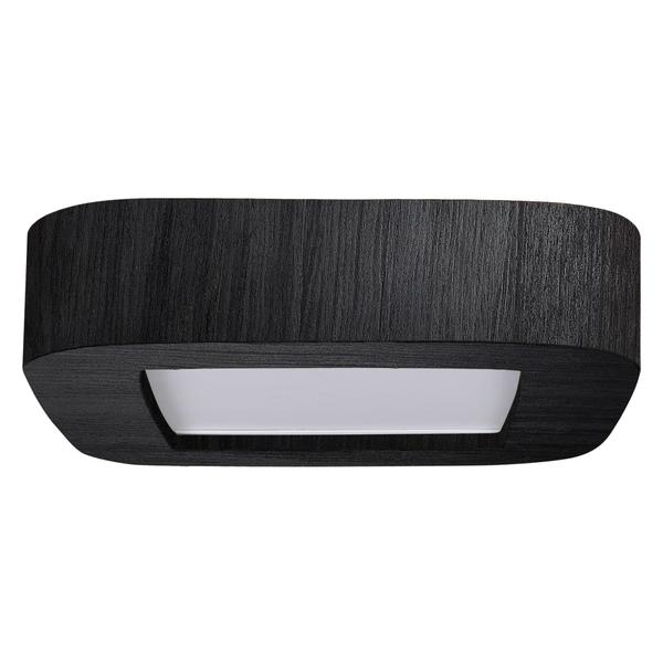 Imagem de Plafon Madeira Led Arredondado18W Bivolt Preto