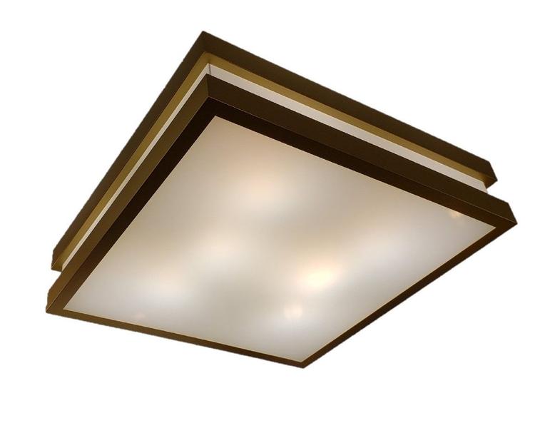 Imagem de Plafon Moderno Modular 50cm Dourado Para Sala Mesa Cozinha Quarto Escritório