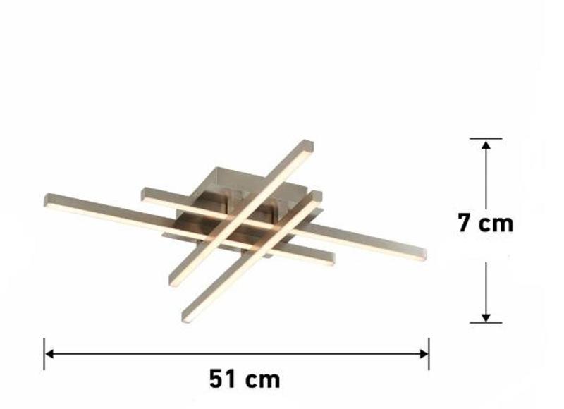 Imagem de Plafon Moderno Slim Hashtag em Perfil Alumínio e Acrílico p/ Fita LED