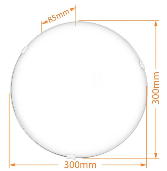 Imagem de Plafon Moderno Solaris Vidro Curvo Geometric 300mm