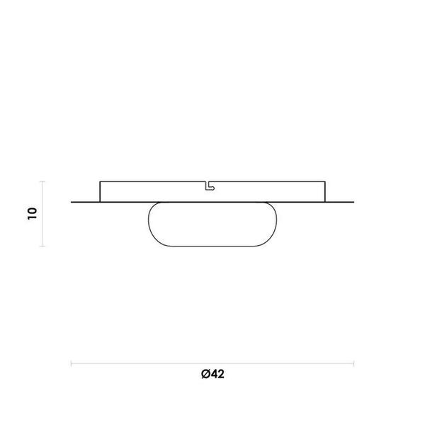 Imagem de Plafon Nobile Branco 42cm 12w Led - Nob1ps01ow042 - Bella