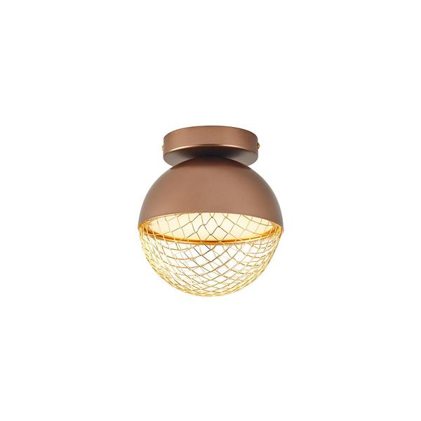 Imagem de Plafon Nordecor Rezi 2930 18Cm Led Bivolt Cobre / Dourado Brilho