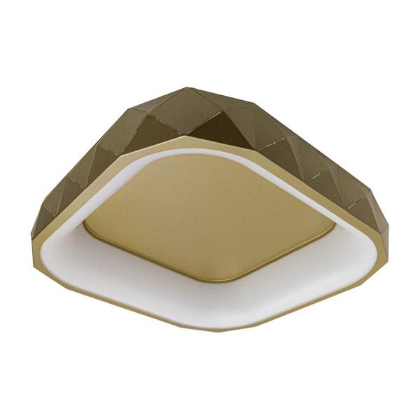 Imagem de Plafon Otto Led 35w 2700k OURO Quadrado 50cm St1776