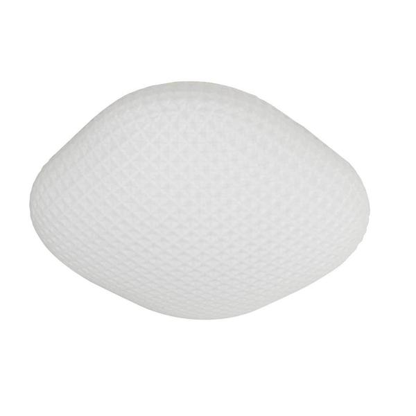 Imagem de Plafon Ozzy Branco Metal E Vidro Lt-001s + 2 LED G9 5W Branco Frio 220V St1951