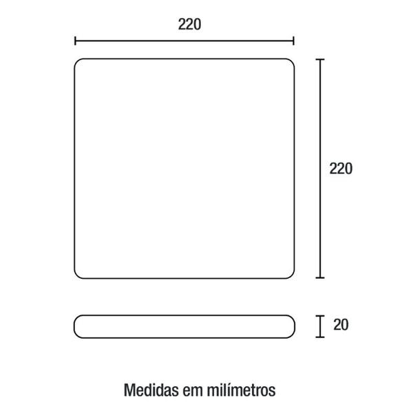 Imagem de Plafon Painel Led Blumenau Frameless 32w Quadrado 6500k