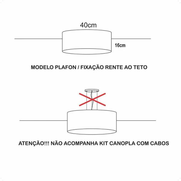 Imagem de Plafon Palha Cúpula Dupla Cru 40x16cm 6175 Tom Luz Iluminação