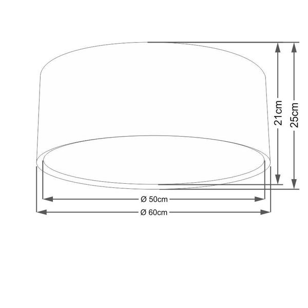 Imagem de Plafon Para Banheiro Cilíndrico SB-3037 Cúpula Cor Lilás