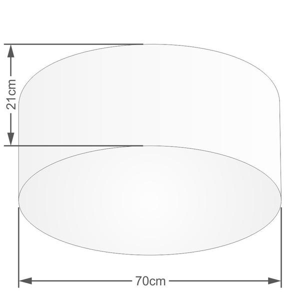 Imagem de Plafon Para Corredor Cilíndrico SC-3054 Cúpula Cor Rústico Bege