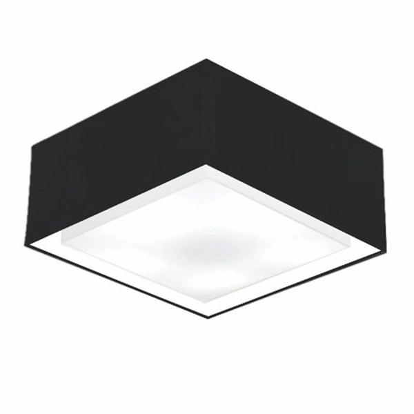 Imagem de Plafon Para Quarto Quadrado SQ-3040 Cúpula Cor Preto