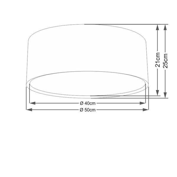 Imagem de Plafon Para Sala Cilíndrico SL-3036 Cúpula Cor Branco