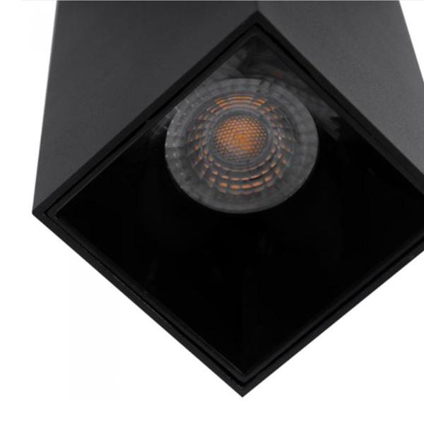 Imagem de Plafon Quadrado Loch Preto 1XDicroica GU10 - MB Led - 6211