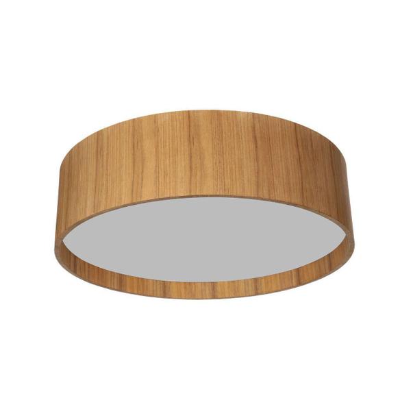 Plafon Redondo Madeira Marrom 60Cm - Adrilustres Imagem de Plafon Redondo Madeira Marrom 60Cm