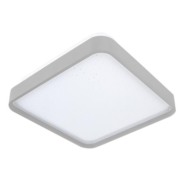 Imagem de Plafon Round Led Quadrado 18W 280MM ACR Liso Branco - Blumenau