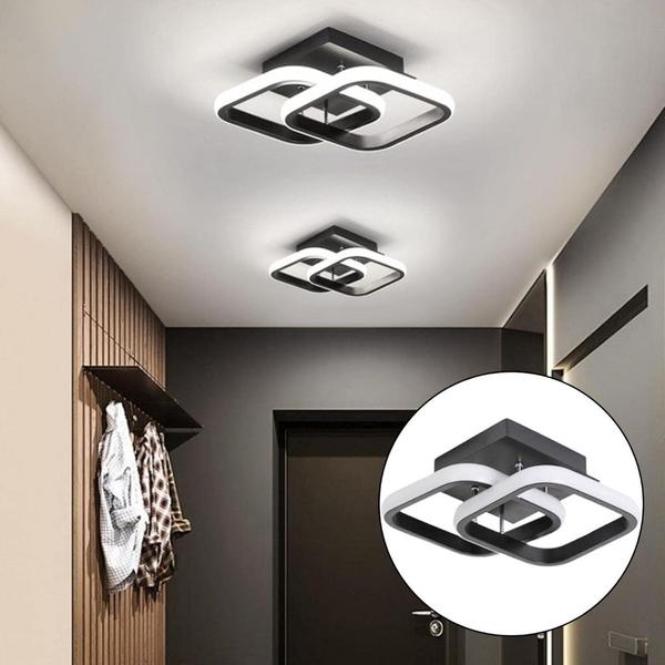 Imagem de Plafon Selene Quadrado Preto 37cm Led 20W 3 em 1 Bivolt Sala Quarto Banheiro